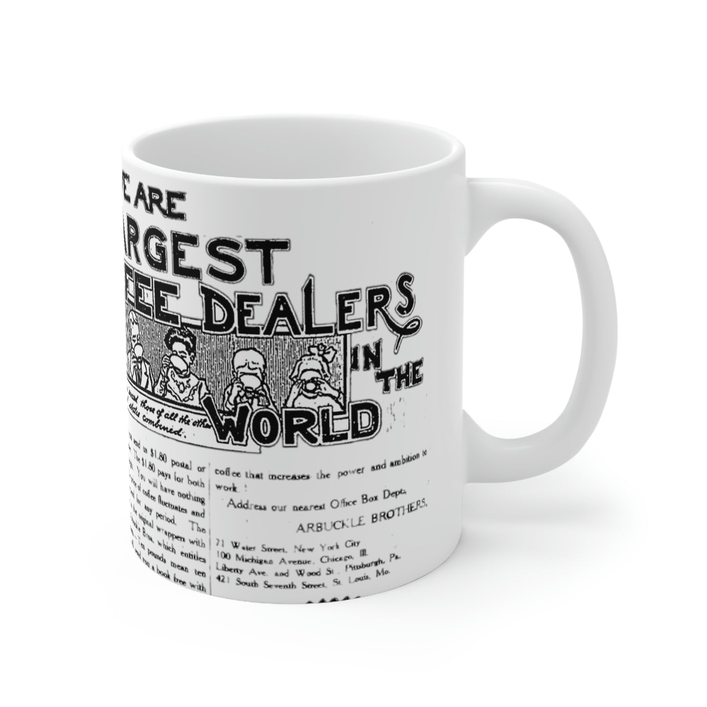 "Arbuckle's Coffee" Newspaper Ad Mug